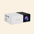 Supports HDMI, USB connection and uses high-definition projector YG300 home theater grade non occupying projector