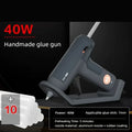 Deli 40W Hot Melt Glue Gun With 7MM Transparent Glue Stick Mini Gun Home Electric Heat Temperature Gun Repair Tool Stick Set
