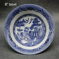 The Blue Willow Set Dinner Elegant England Ware Style Ceramic Breakfast Beef Plate Dishes Dessert Soup Dish Bowl
