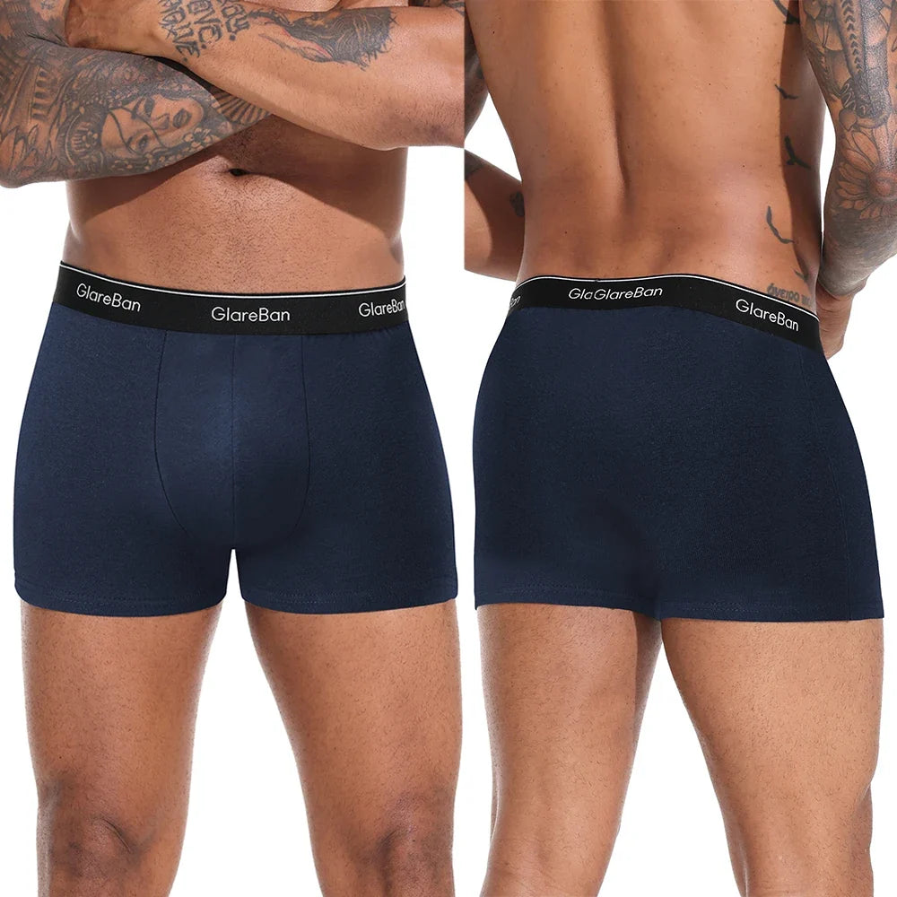 5pcs Pack Cotton Boxer Briefs Men shorts Panties Underwear For Man Brand And Underpants Homme Luxury BoxerShorts Box Slip Box