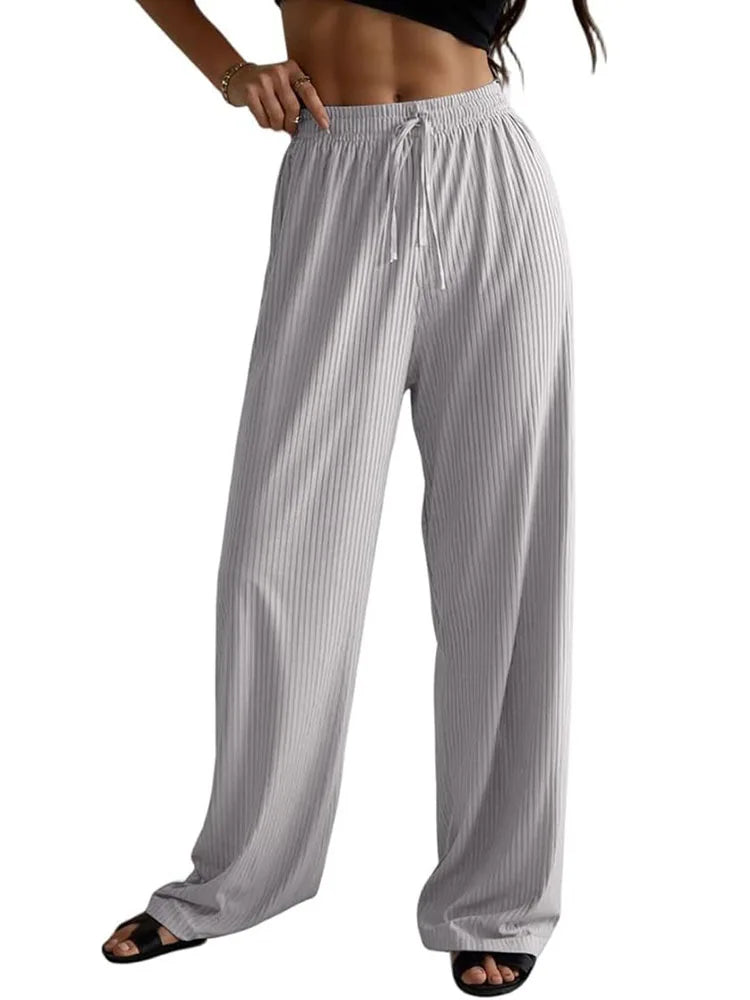 Rainbow Colorful Striped Pants Low-rise Braided Twist Denim Straight Lady Wide Leg Trousers 2026 Spring Summer Chic Casual Jeans