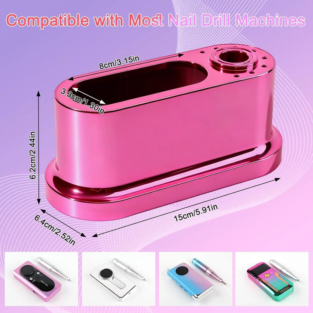 Grinding machine drill bit holder, 8-hole nail drill bit holder, nail holder, and storage box (excluding nails and drill bits)