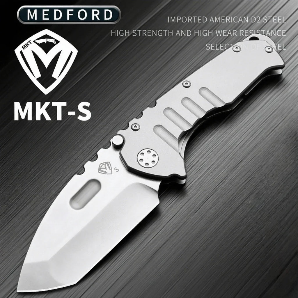 Medford - Heavy-duty Folding Knife, High-hardness D2 Blade, Portable Backpack Camping Travel Knife, Sharp Fruit Knife