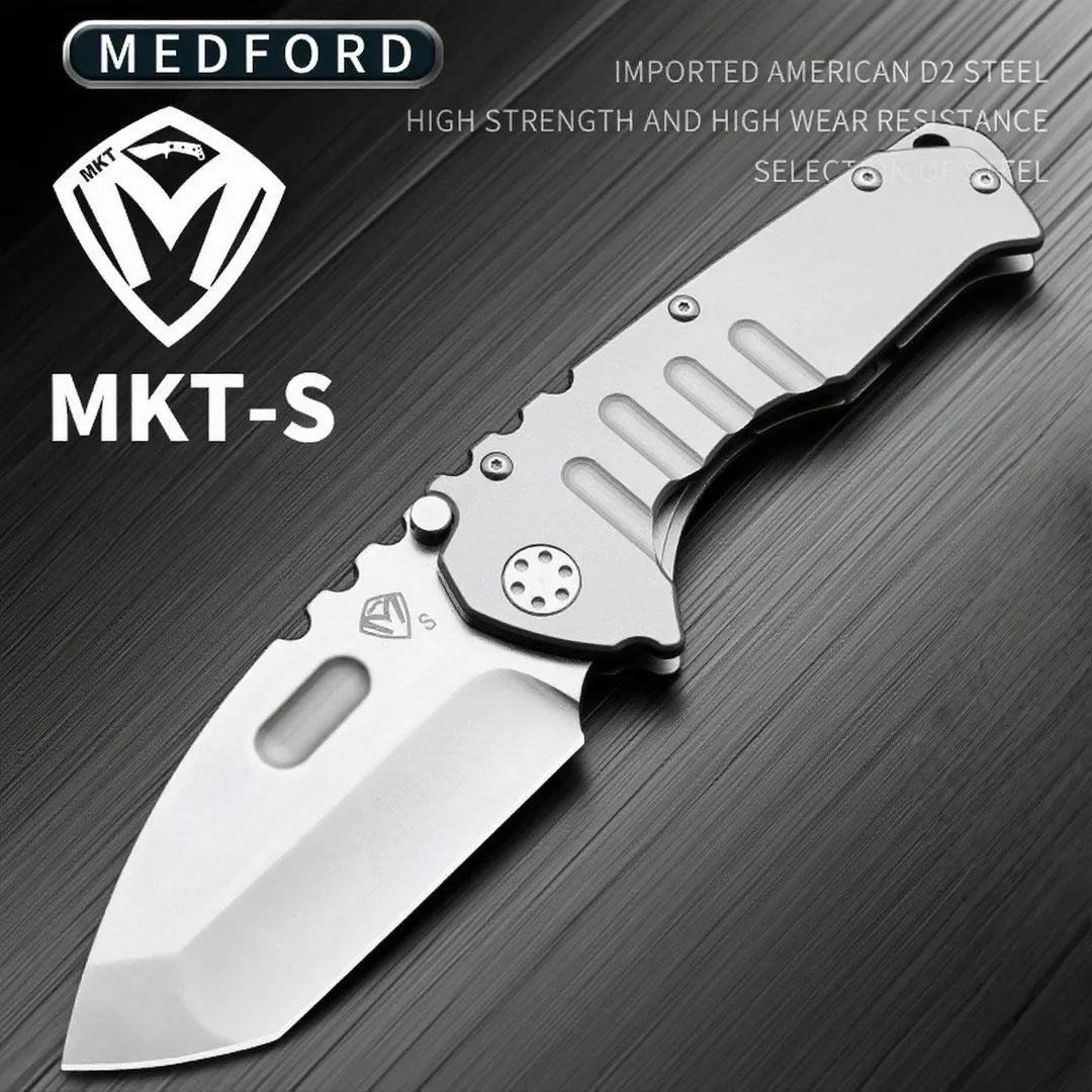 Medford - Heavy-duty Folding Knife, High-hardness D2 Blade, Portable Backpack Camping Travel Knife, Sharp Fruit Knife
