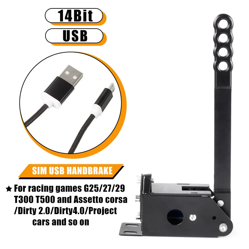 Game Simulation Joystick for Dust Rally Car Horizon USB Drive Free PC Linear Gaming Handbrake Emulator