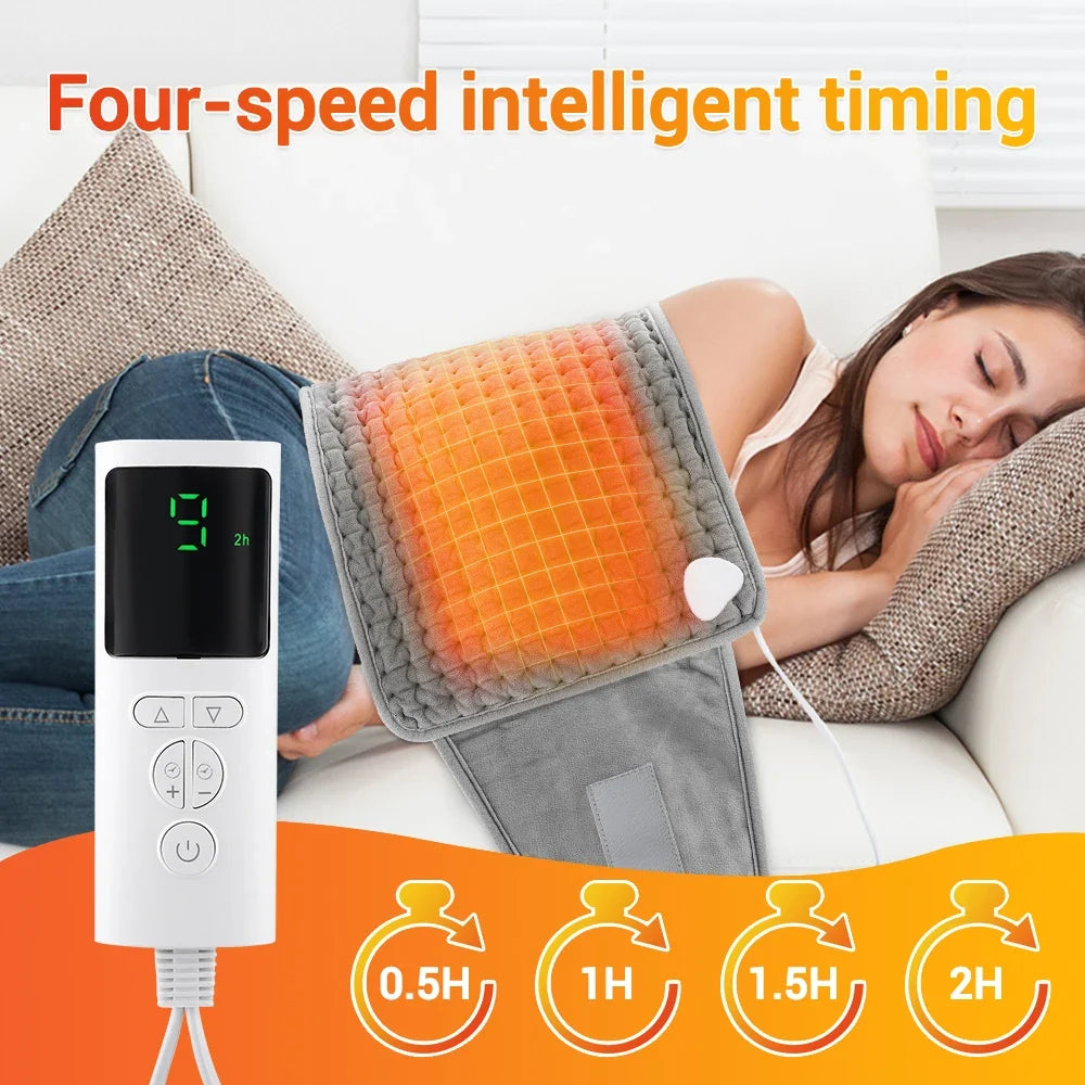 Electric Heating Pad Waist Heated Belt Multifunctional Thermal Blanket for Household Waist Lumbar Back Pad Belt Warmth Tool