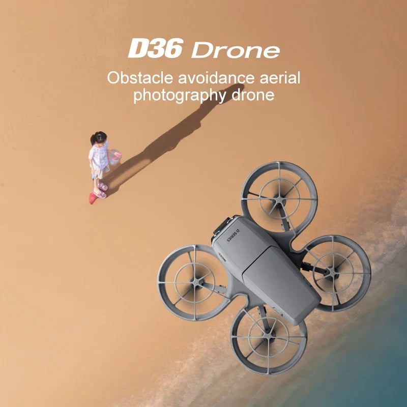 Lenovo D36 Drone 4K HD 8k Triple Camera FPV Brushless Motor Obstacle Avoidance Foldable RC Quadcopter Professional Aerial