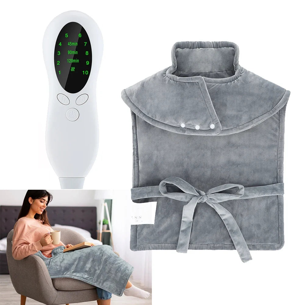 Electric Heating Pad Home Office Use Winter Thermal Blanket Warmer Electro Sheet Pad for Shoulder Neck Sofa Bed Heated Shawl
