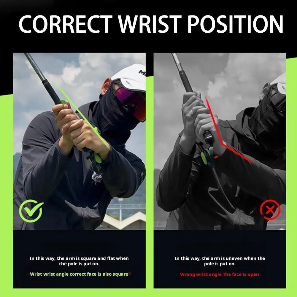 Square Training Grip Postures Trainer Control Tool Golf Swing Instant Feel-Based Feedback Swing Tool Putter Hand Grip Correction