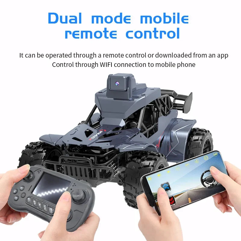 Voice Chat Rc Car with Camera Lcd Remote Fpv Real Time Transmission High Speed 2.4g Remote Control Car Toys For Kids Adults