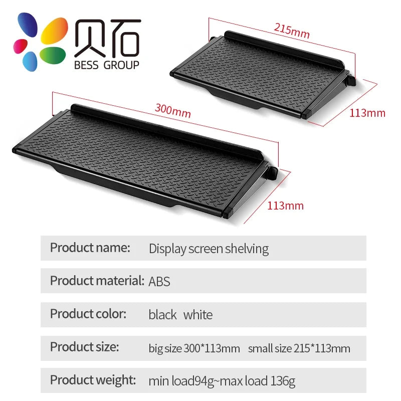 Adjustable TV Screen Top Shelf Display Shelf Computer Monitor Riser Desktop Stand TV Rack TV Top Monitors Simple Bracket