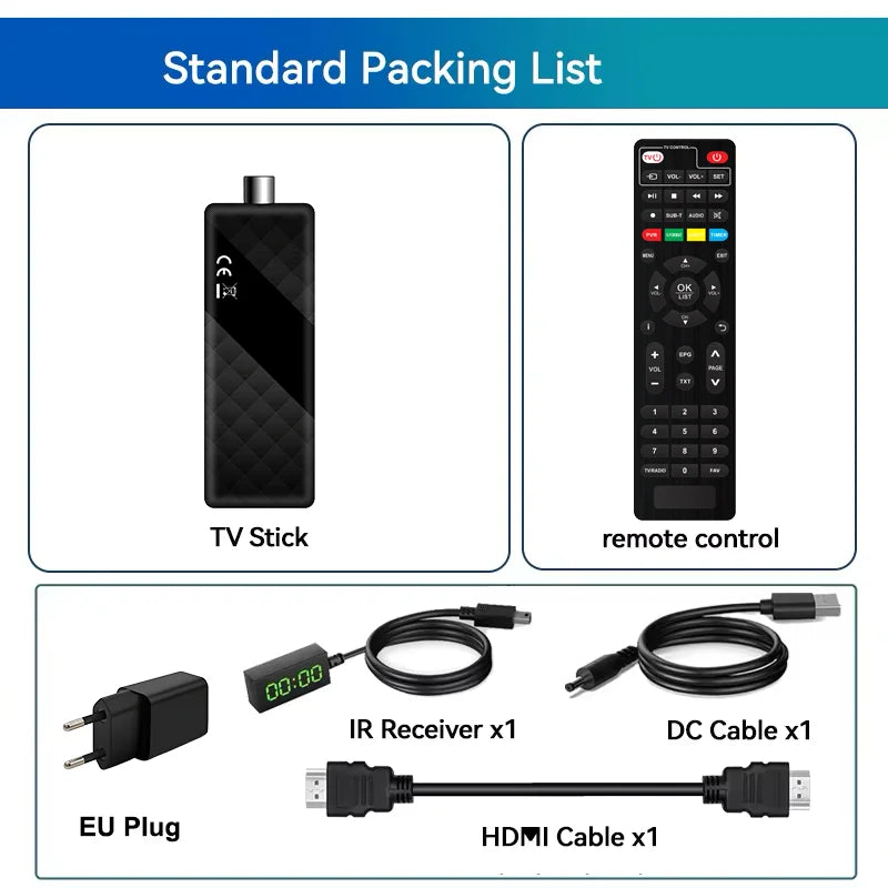 For Europe H.265 DVB-T2&C TV Decoder HD 1080P Mini TV Tuner HEVC 10Bit U8mini Digital Terrestrial Receiver Support WiFi