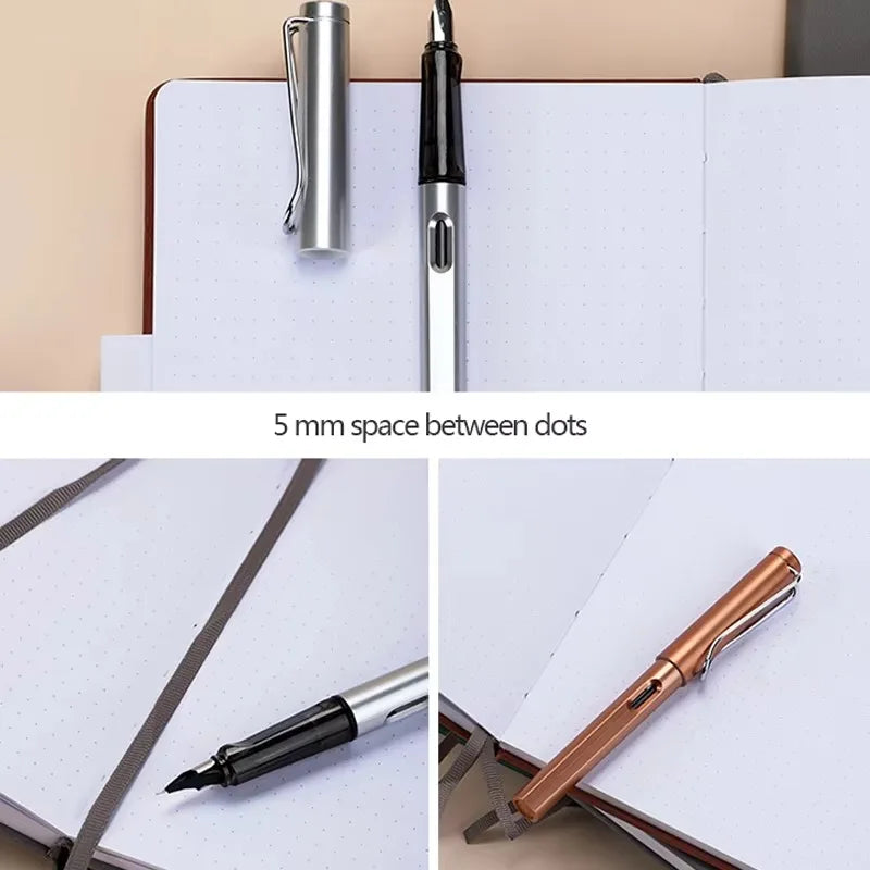 A5 Hard Cover Business Elastic Notepad Dot Grid Pages Korean Stationery Back To School Notebooks and Journals Office Stationery