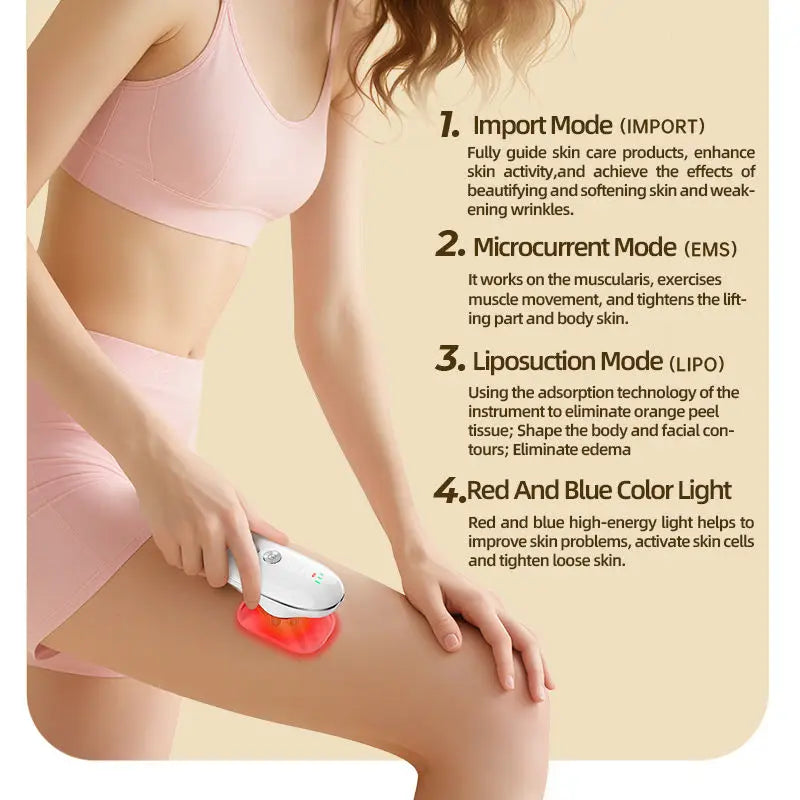 Electric Body Sculpting Massager Cellulite Removal Anti-Cellulite Tool Skin Tightening Device for Home Portable Fat Slimming