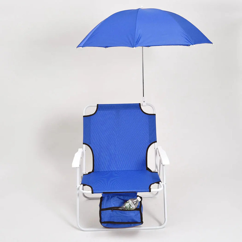 Commercial Beach Chairs And Umbrella Beach Umbrella Chair Outdoor Steel Beach Folding Chair With Fabric