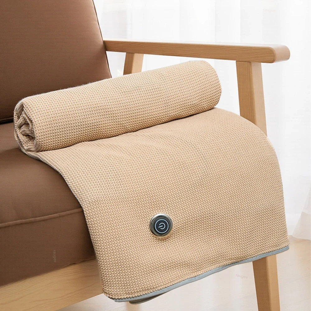 Heated Blanket USB Wearable Electric Blanket Portable Warmer Blanket for Shoulder Electric Heating Shawl with 3 Tem Setting