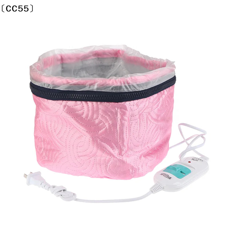 Hair Steamer Cap Electric Hair Heating Cap Thermal Hat Self-heating Hat SPA Nourishing Hair Styling Care〔CC55〕
