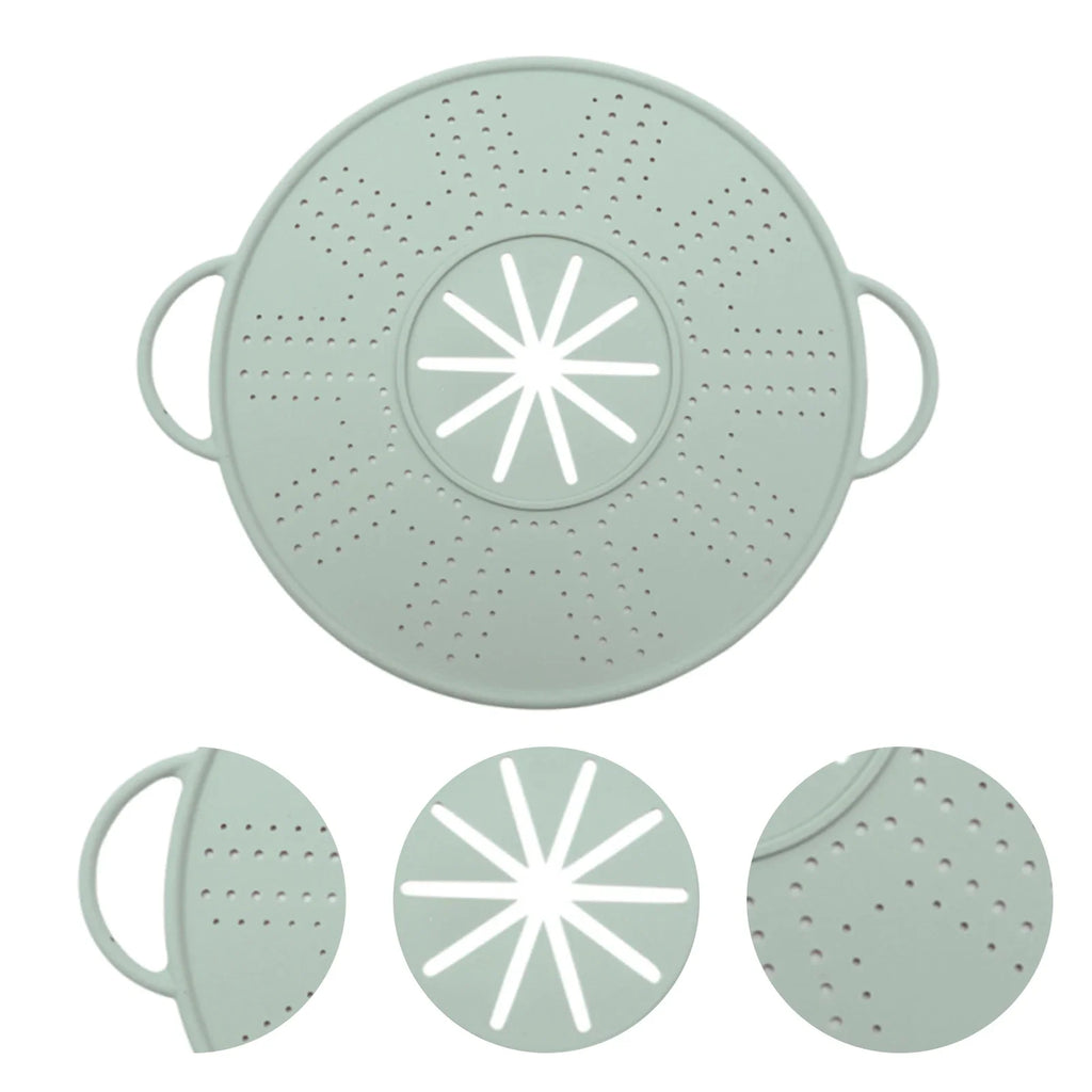11in Silicone Splatter Screen Dishwasher Safe Foldable Splash Guard Multi-Use Grease Splatter Guard for Everyday Cooking