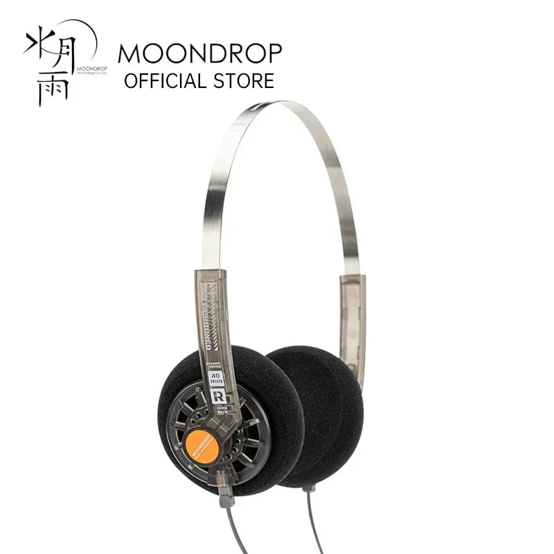 MOONDROP OLD FASHIONED On-Ear Headphone 40mm Large Dynamic Driver 0.78-2pin 3.5mm Plug