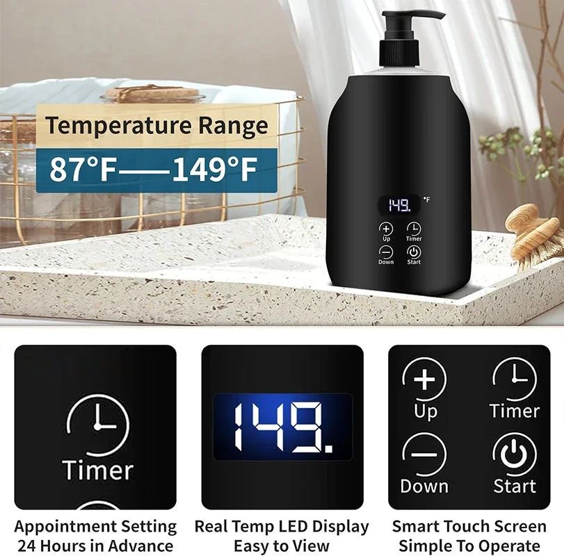 Professional Massage Oil Warmer - Fast Heating Dispenser Lotions Gels & Creams, Perfect for Home Spa Beauty Salon Facial Body
