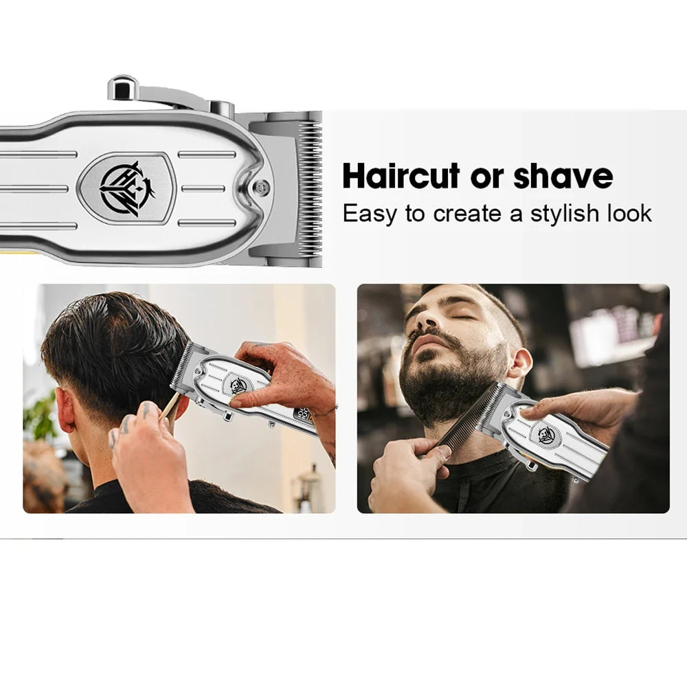 hiena Hair Clipper Barber Professional Cordless Trimmer Magnetic Motor Mower Men Hair Cutter 9000 RPM Hair Cutting Machine