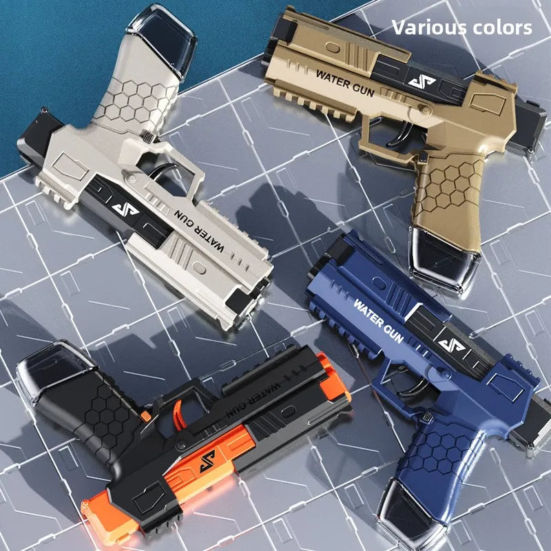 Manual Burst Water Gun High Pressure Non Electric Water Pistol for Kids Summer Outdoor Beach Pool Water Fight Toys Children Gift