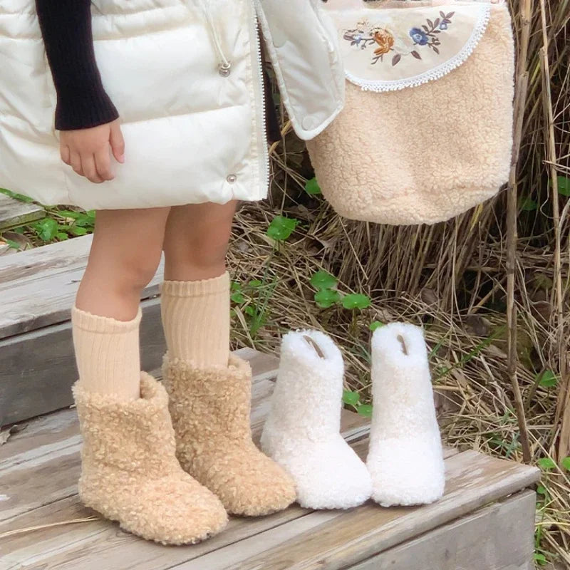 Girls Winter Thermal Boots – Furry Warm Ankle Boots