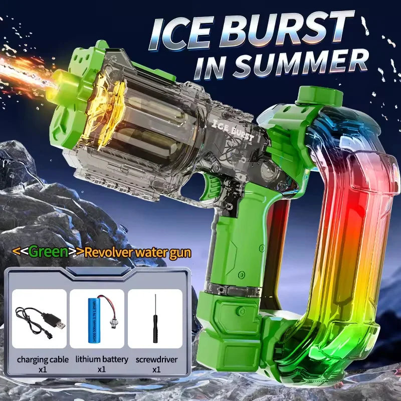 Simulated Firing Electric Water Guns for Children Powerful Continuous Shooting Automatic Water Blasters Summer Outdoor Kids Toys