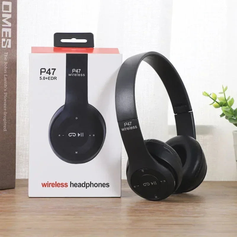 Multifunctional Portable Foldable Headmounted Wireless Bluetooth 5.0 Headset For Bluetooth connection TF Card Wired Connection