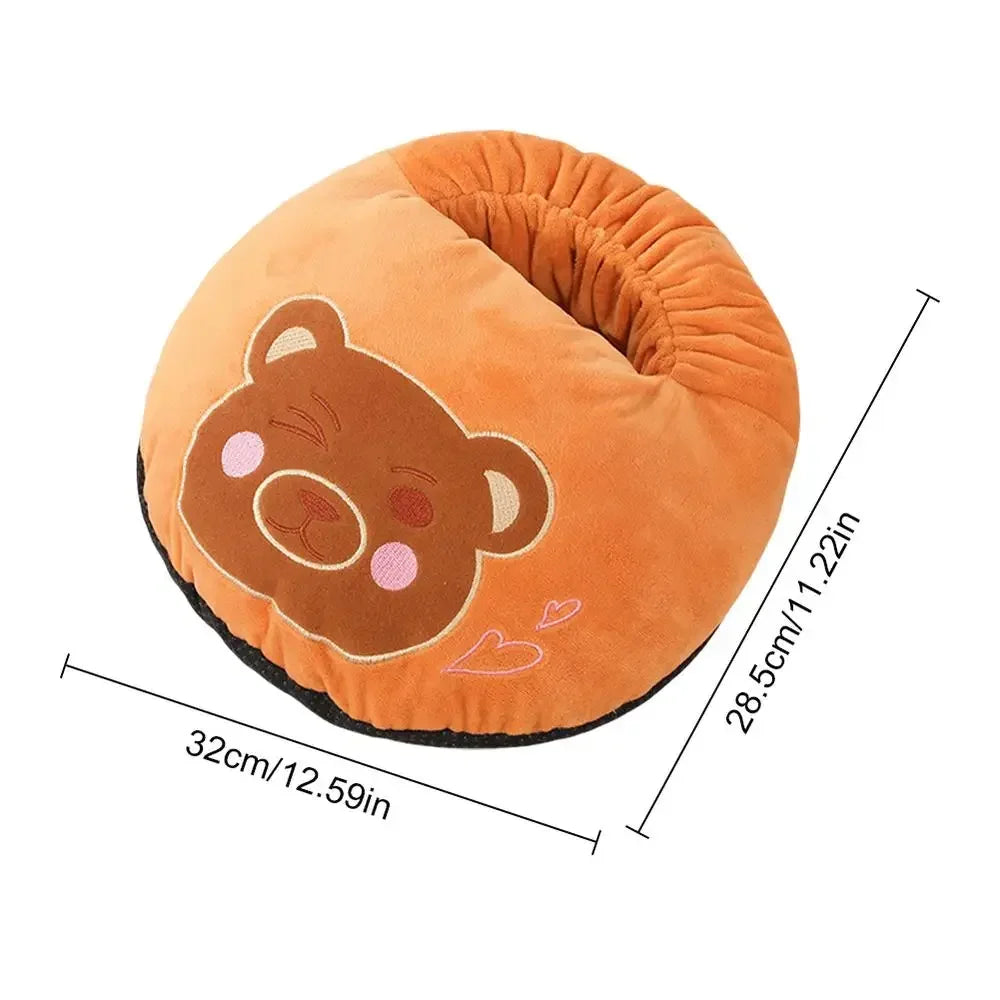 USB Foot Warmer Foot Heater Thermal Heater for Soft Plush Warm Foot Cover Electric Heating Feet Warmer for Home Bedroom