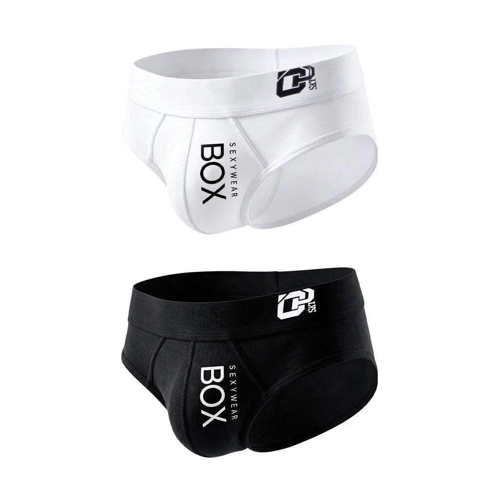 1/2Pcs High Quality Low Waist Sexy Mens Underwear Briefs Letter Print Men's Lingerie Cotton Men's Briefs Bikini Man Underpants