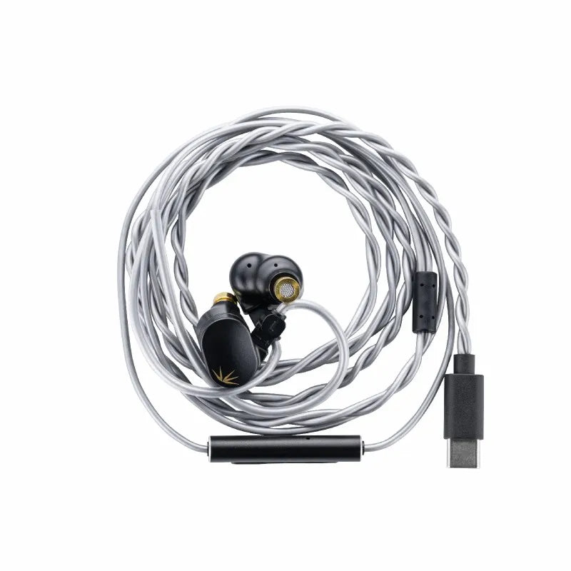 MOONDROP CHU II DSP Headphones High Performance Dynamic Driver USB-C In-ear Monitors TYPE-C With microphone earphone