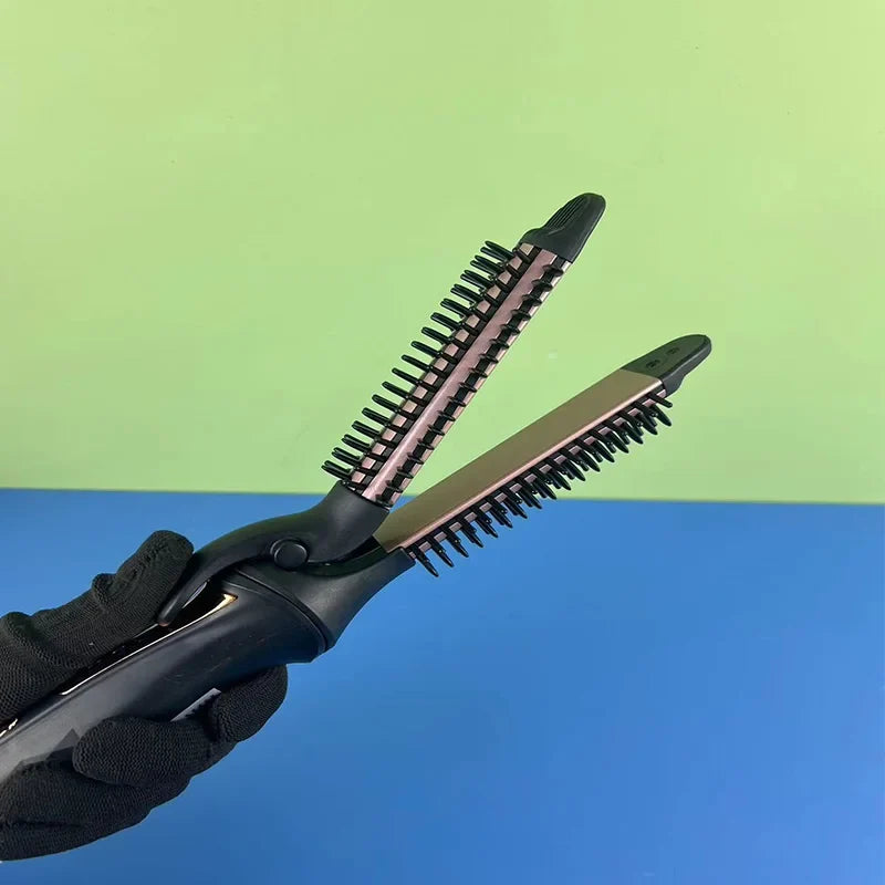 High quality home portable hair straightener  home multi-functional lazy hair curler hair straightener。