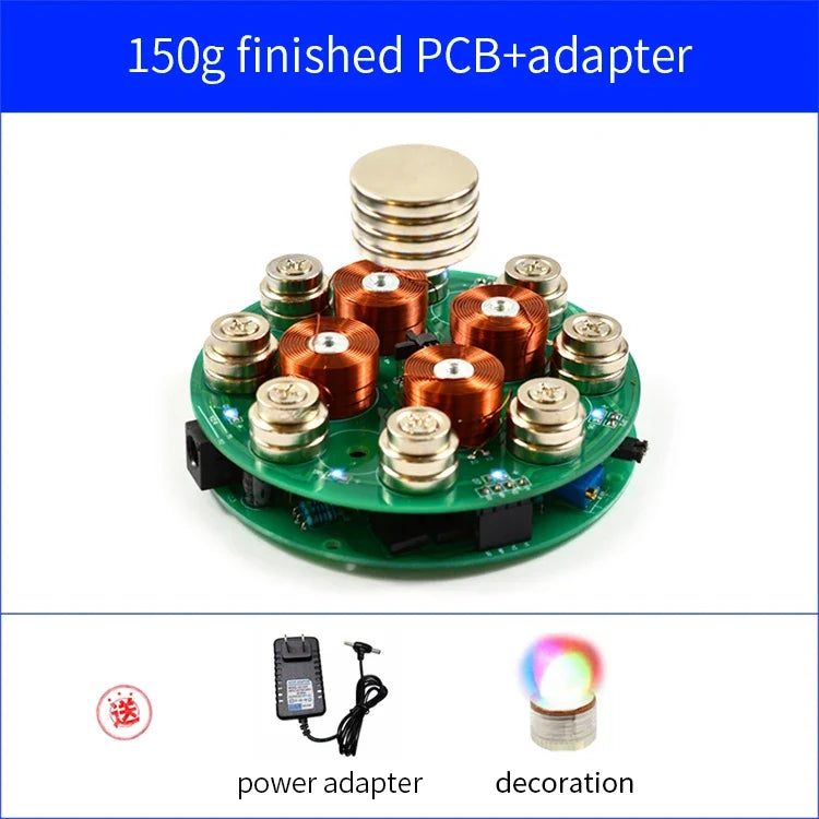CIRMECH Intelligent Magnetic Levitation Push Type Magnetic Levitation DIY Kit DC12V 2A New Style Suspension Magnetic