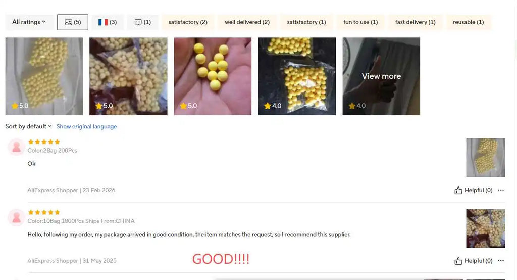 2029 2026 1000 Rounds Airsoft BBs Bullets 0.12g Hunting Shooting 6mm BB Strikeball Rifle Gun Plastic BB Balls Yellow Paint New