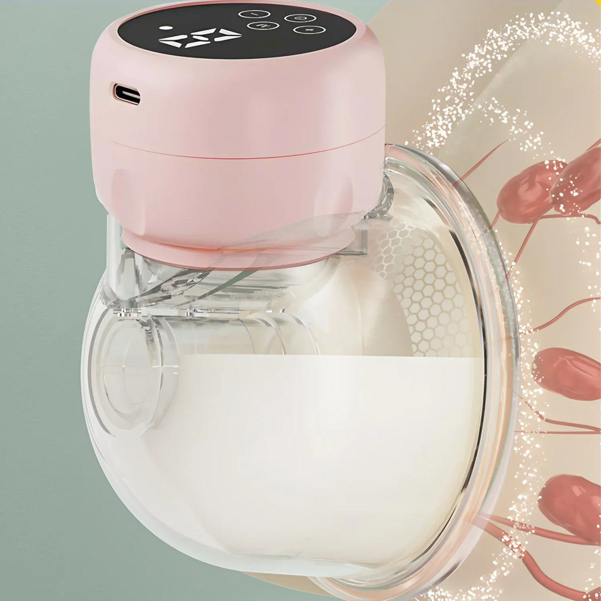 Electric Breast Pump Intelligent Integrated High Suction Breast Pump Breast Milk Postpartum Fortable Painless and Silent Breast