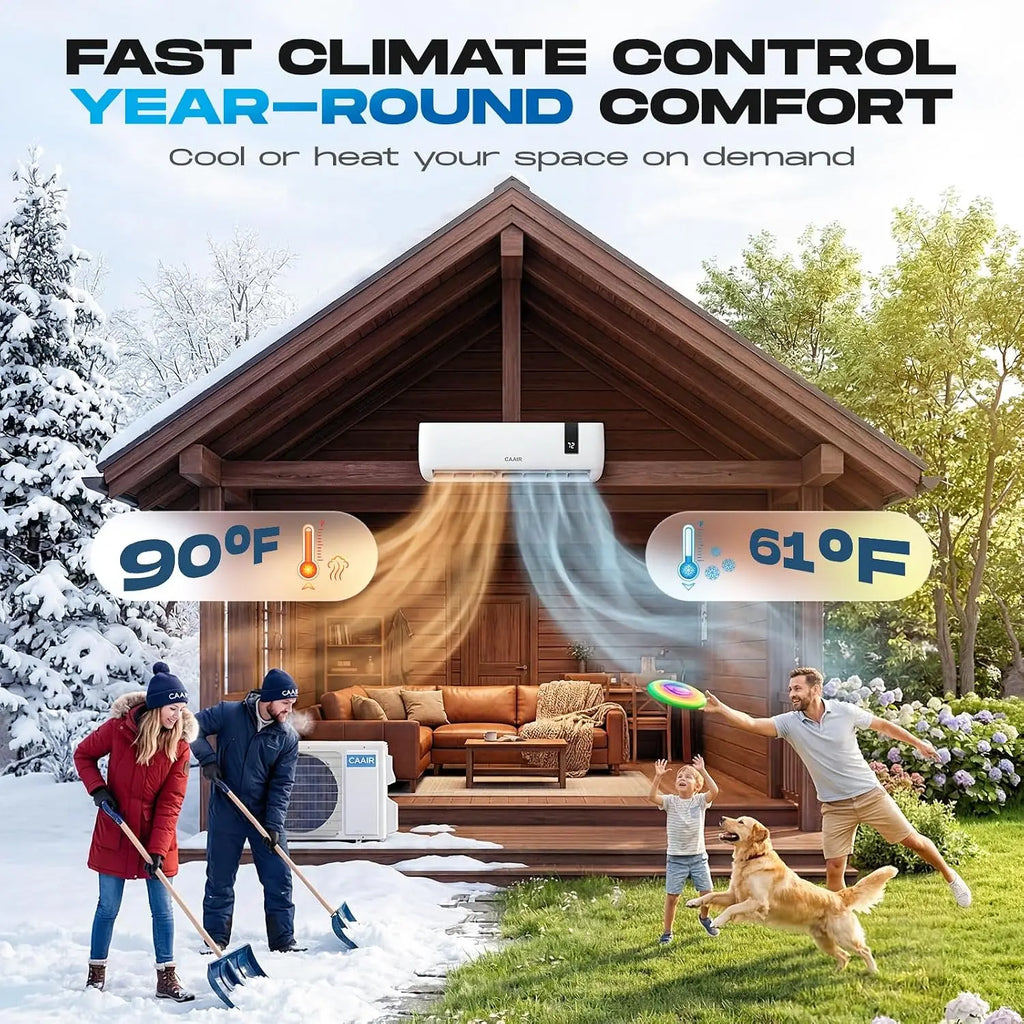 12000 BTU Mini Split Air Conditioner & Heater,230V Ductless Wall Mount AC,20 SEER2 Inverter Heat Pump, Customized