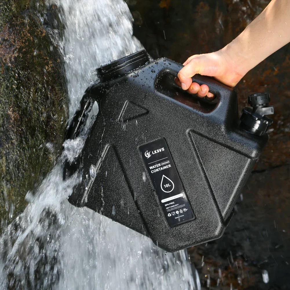 12L/10L Portable Camping Water Jug with Faucet Water Tank for Car Drinking Carrier Camping Large Capacity Water Storage Bucket