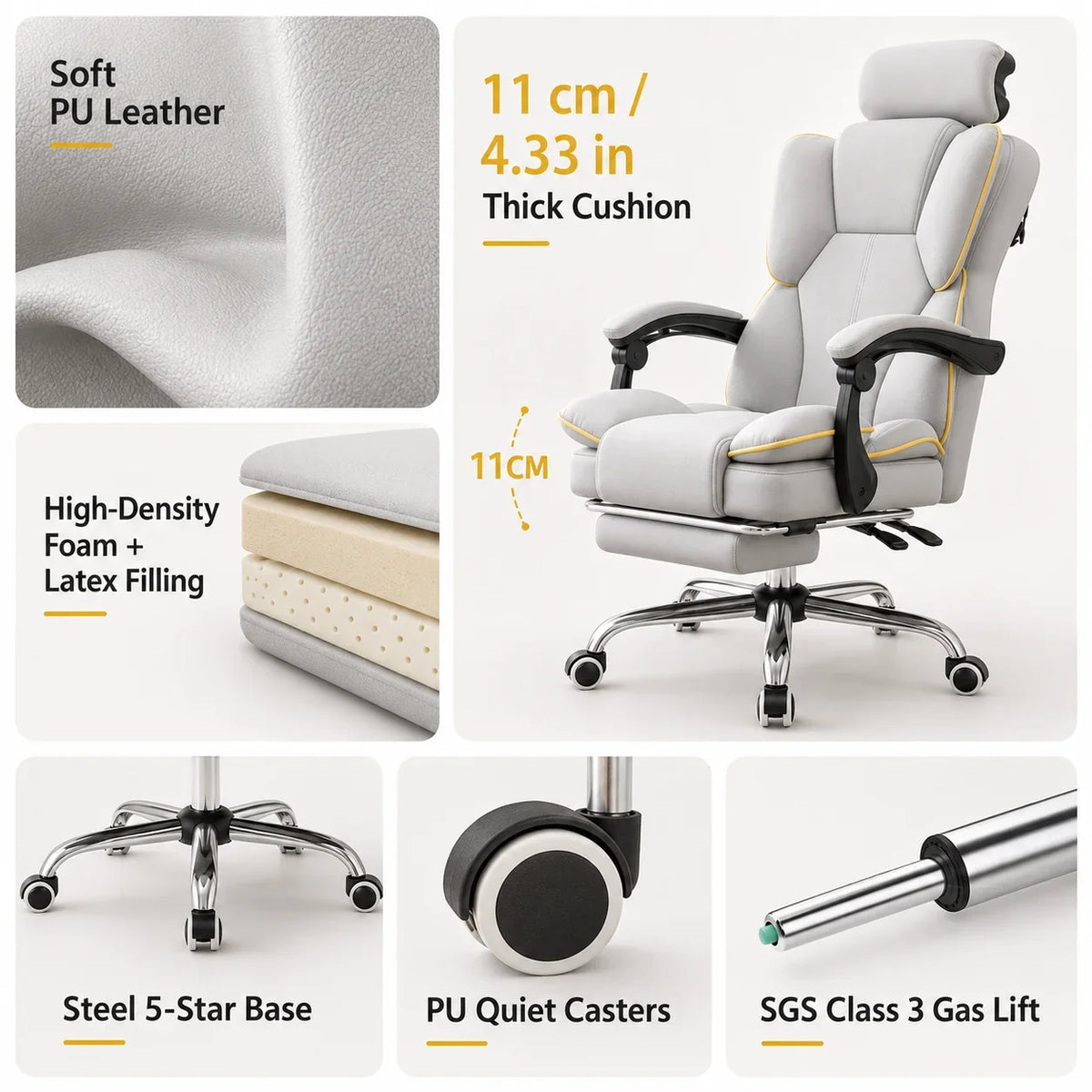 AOLIVIYA Gaming Chair Gamer Computer Chair Office Desk Chair Reclining Ergonomic Boss Simple Comfy E Sports Seat