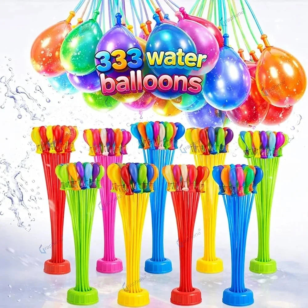 111Pcs Summer Water Bombs: Fast Fill Water Balloons for Pool Party, Outdoor Team Game, Beach Splash Toy, Festival Decor