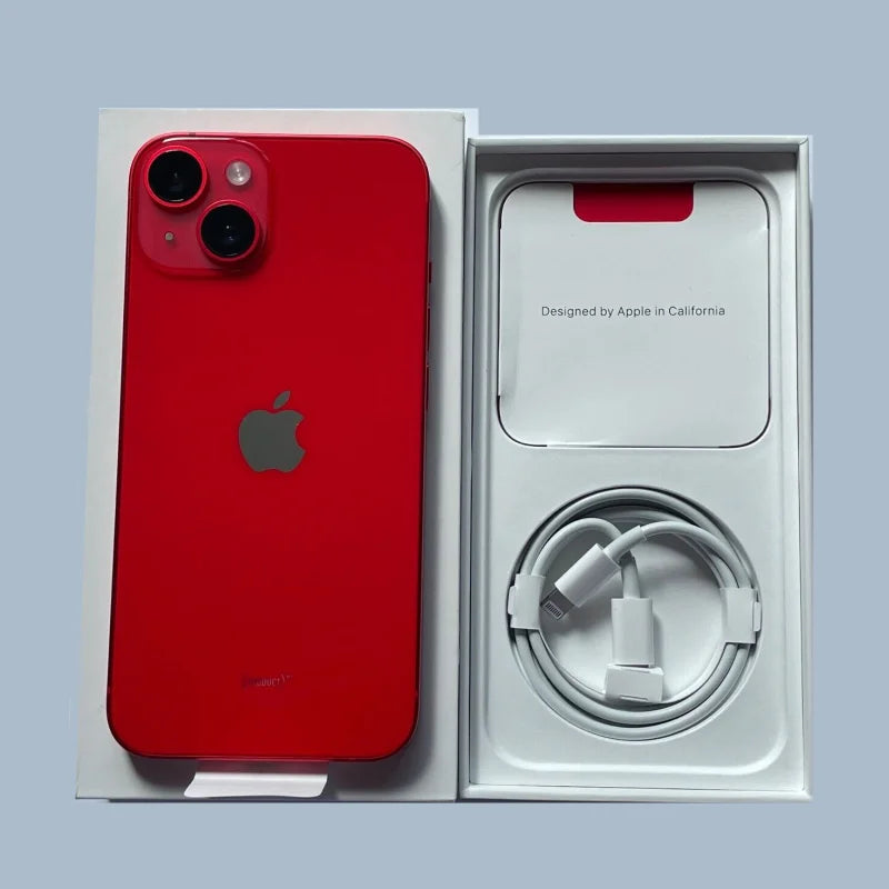 Unlocked iPhone 14 128GB/256GB ROM 6GB RAM 6.1' Original Super Retina OLED Face ID NFC A15 Bionic 5G Dual eSIM Mobile Phone
