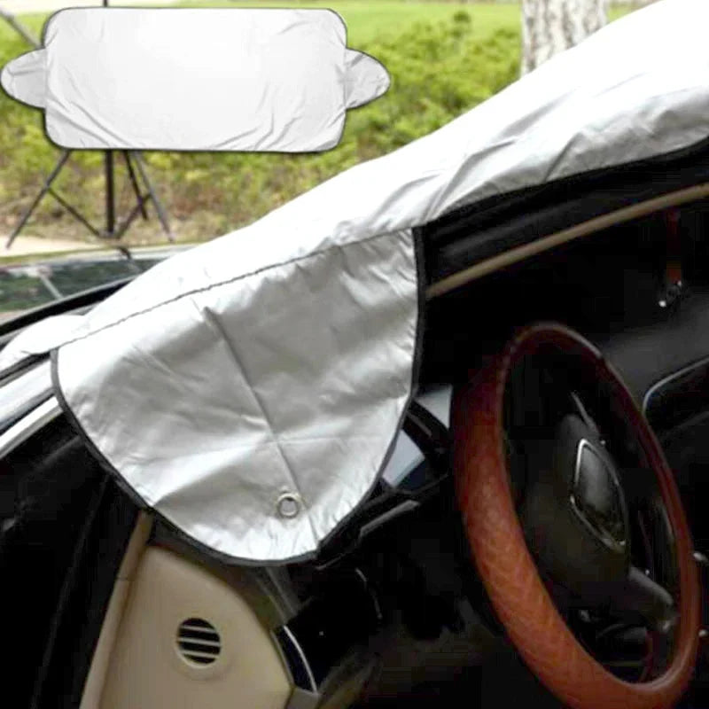 1Pc Car Windshield Protector Anti-falling leaves Sun Shade Dust Frost Freezing Snow Windshield Cover Car Exterior accessories