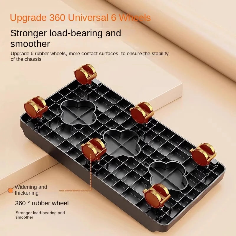 Mobile CPU Stand with 4/6 wheel Computer Host Bracket Double-Layer For Home Office Floor Mobile A4 Printer Integrated Shelf