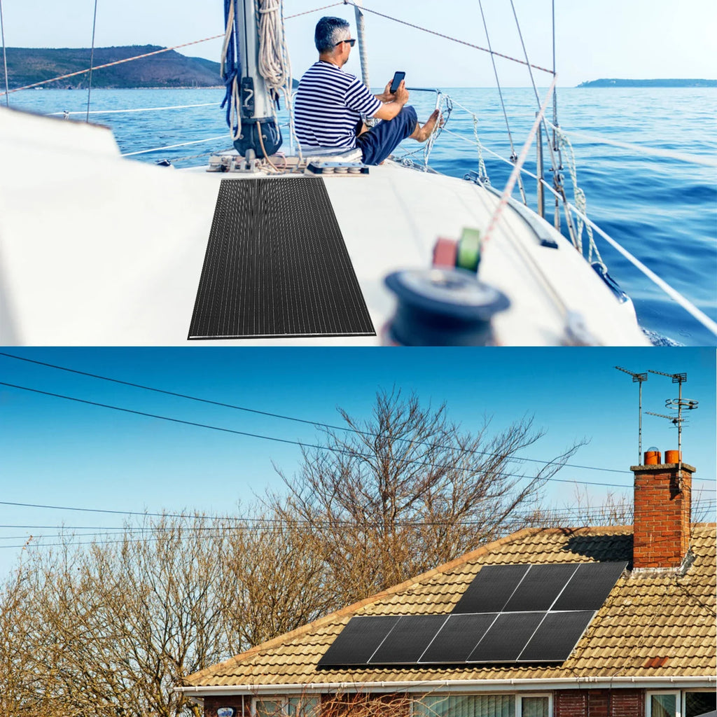 Lightweight 18V 200W 400W Solar Panel Battery Charger Solar Panels Power Generator Photovoltaic Camping Equipment Accessories