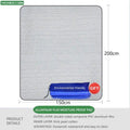 Outdoor Camping Foam Foil Mat Portable Moisture-proof Pad Picnic Beach Mat Aluminum Insulation Sleeping Pad Camping Supplies