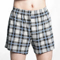 Men's Pure Cotton Boxer Shorts Underwear High Waist Big Underpants Casual Plaid Plus Size Aro Pants Pajama Bottoms at Home M-3XL