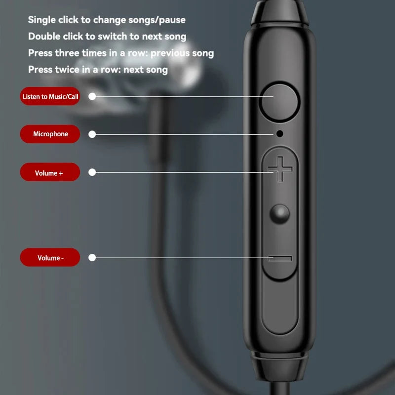 9D HIFI Heavy Bass Gaming Headphones Type-C Digital Chip Metal Magnetic Music Earbuds with Microphone In-Ear Headphone Universal