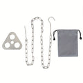 Portable Camping Gear and Equipment  Detachable Outdoor Barbecue Tripod Hanging Rack  Campfire Cooking Accessories Set