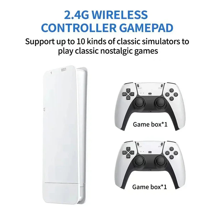 M15 Game Stick Mini TV Handheld Game Classic 4K Retro Game Wireless Controllers HD Output Gaming Console for PS1 Arcade