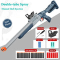Double-barreled Toy Gun Realistic Soft Bullet Blasters Educational Shooting Toy Shotgun Gifts for Boys Christmas Birthday